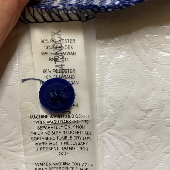 EPNY‎ Golf Swirling Print Sleeveless Polo - Picture 4 of 5